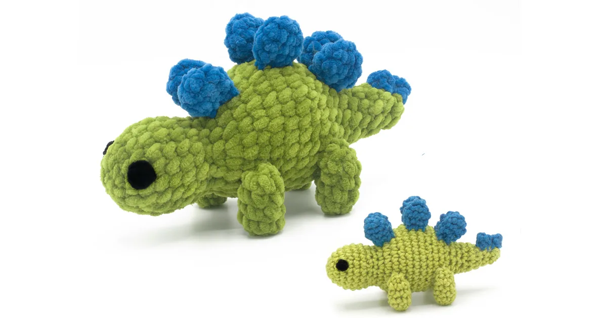 Brodie the Stegosaurus: Free Dinosaur Crochet Pattern