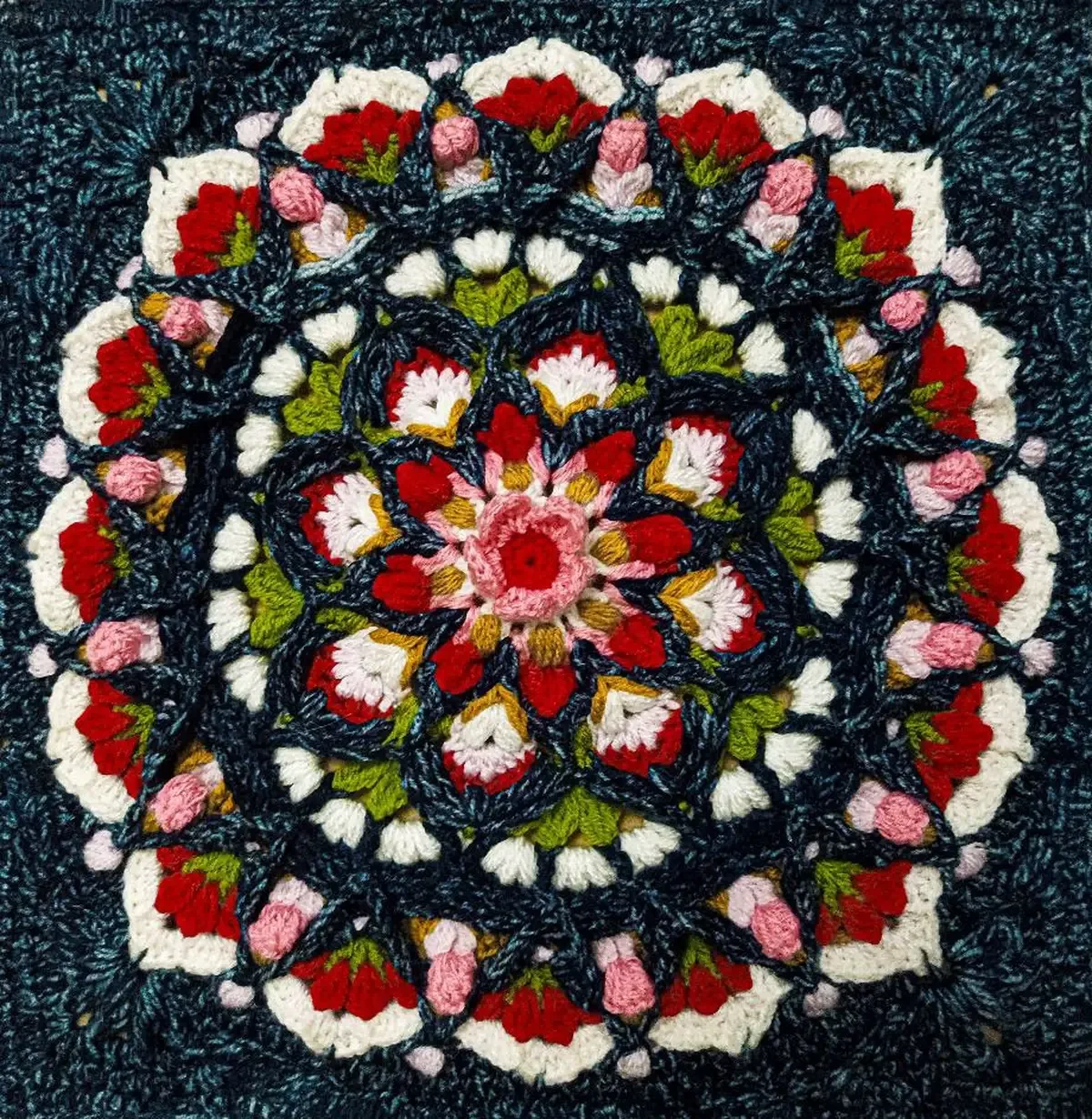 Cherry Blossom Motif Crochet Pattern