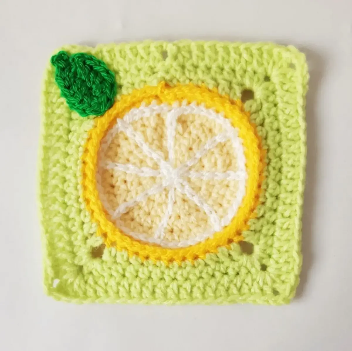 Lemon Granny Square Crochet Pattern
