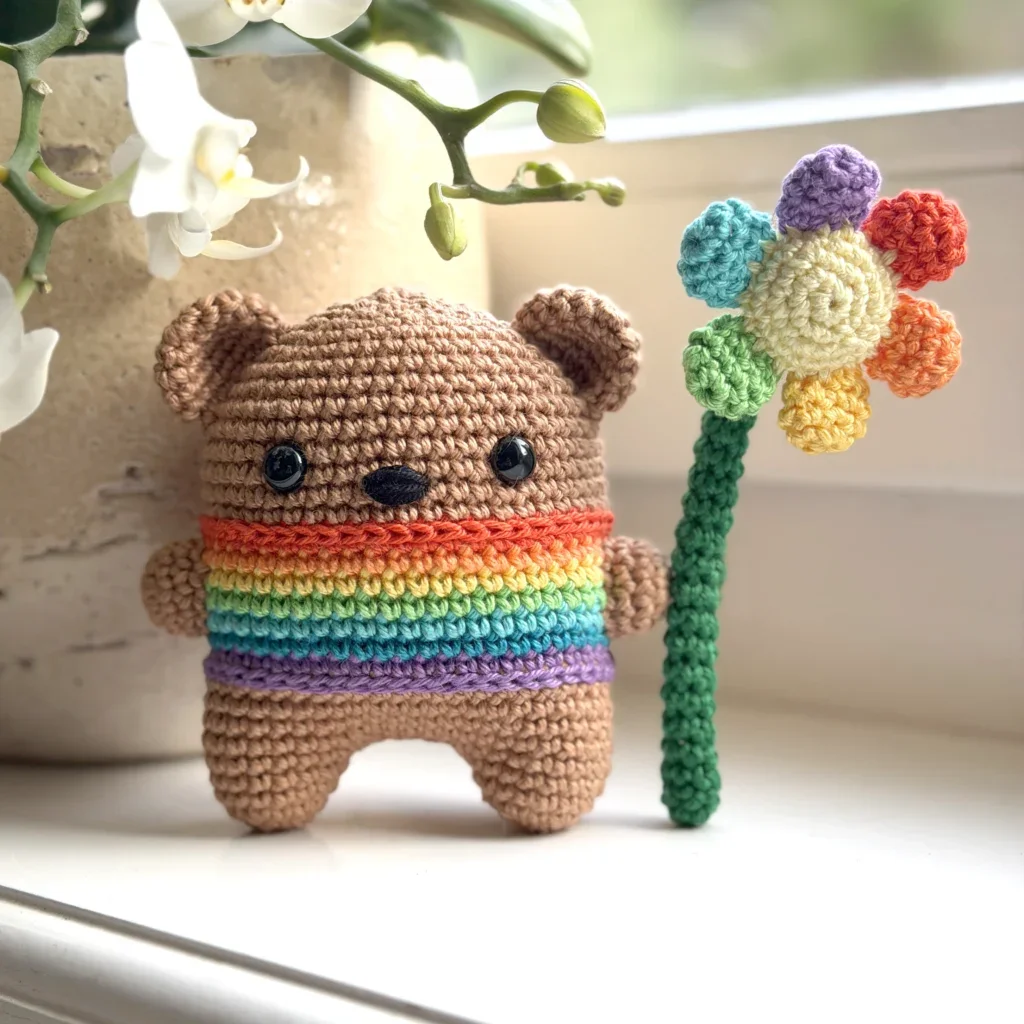 Ozzy the Bear Crochet Pattern - Easy Mini Amigurumi