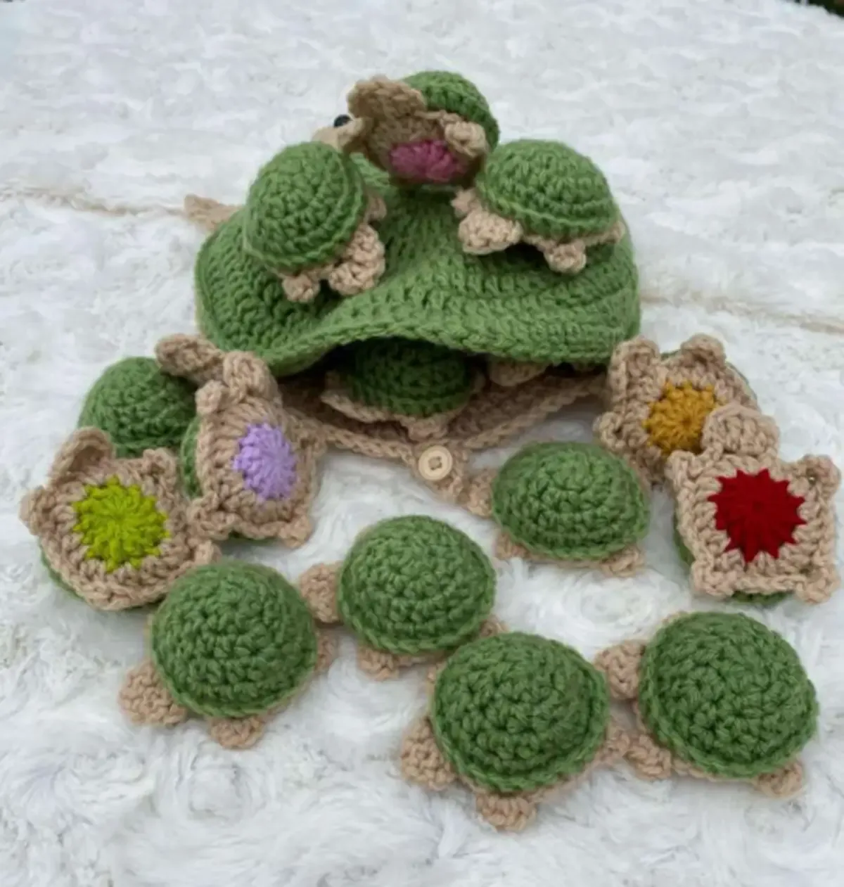 Turtle Memory Game Amigurumi Pattern